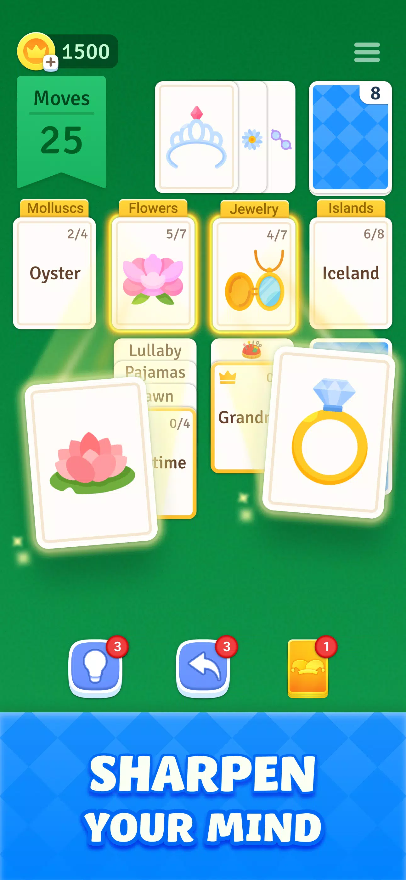 Solitaire Associations Journey screenshot 1