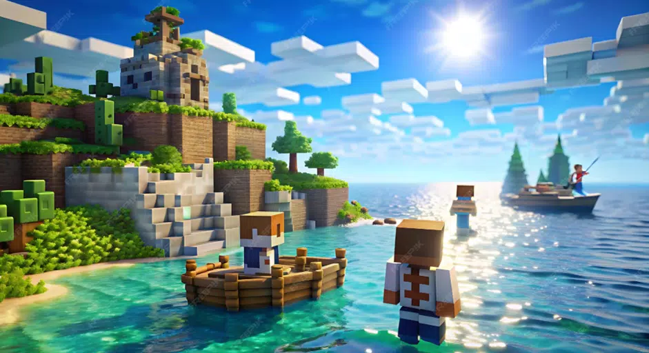 lokicraft ocean one block screenshot 2