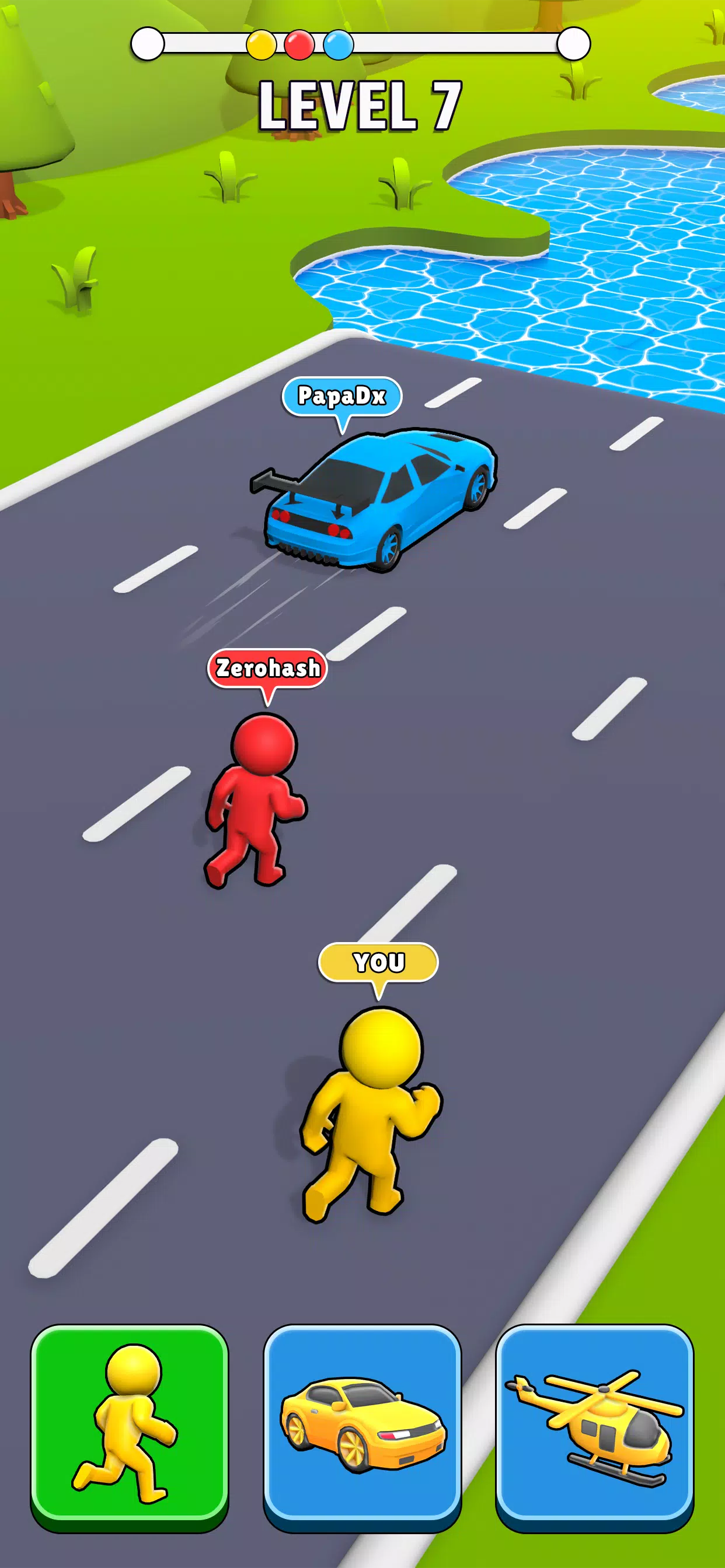 Shape Transform Car Shift Race screenshot 1