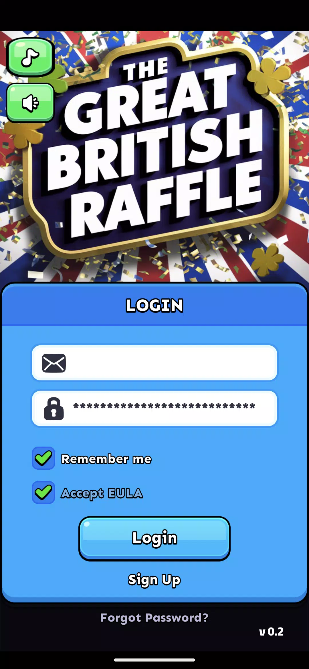 Great British Raffle–Win Daily screenshot 1