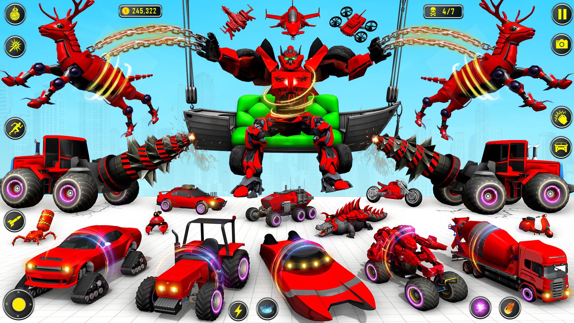 Deer Robot Car Game-Robot Game screenshot 2