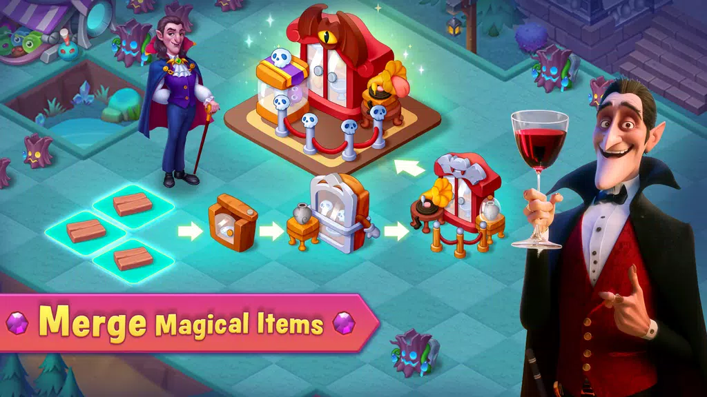 Merge Vampire: Monster Mansion screenshot 4