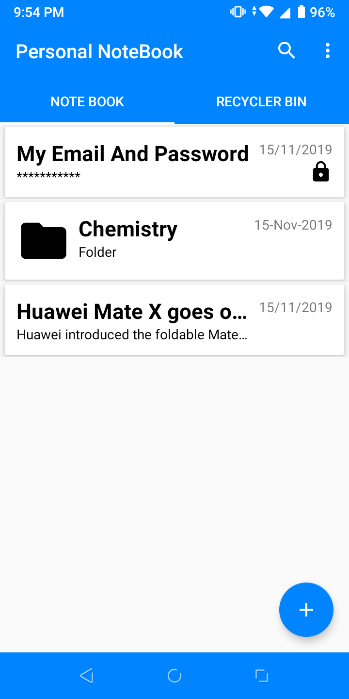 Personal NoteBook screenshot 3