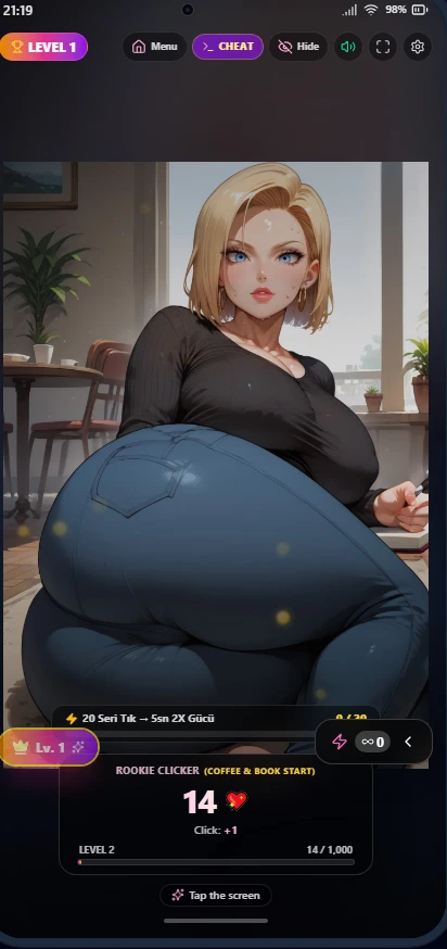 Dragon Ball Android 18 Clicker screenshot 3