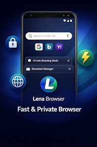 Lena Browser – Private & Fast screenshot 1