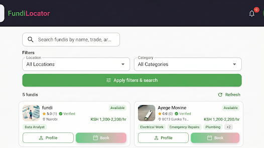 FundiLocator screenshot 1