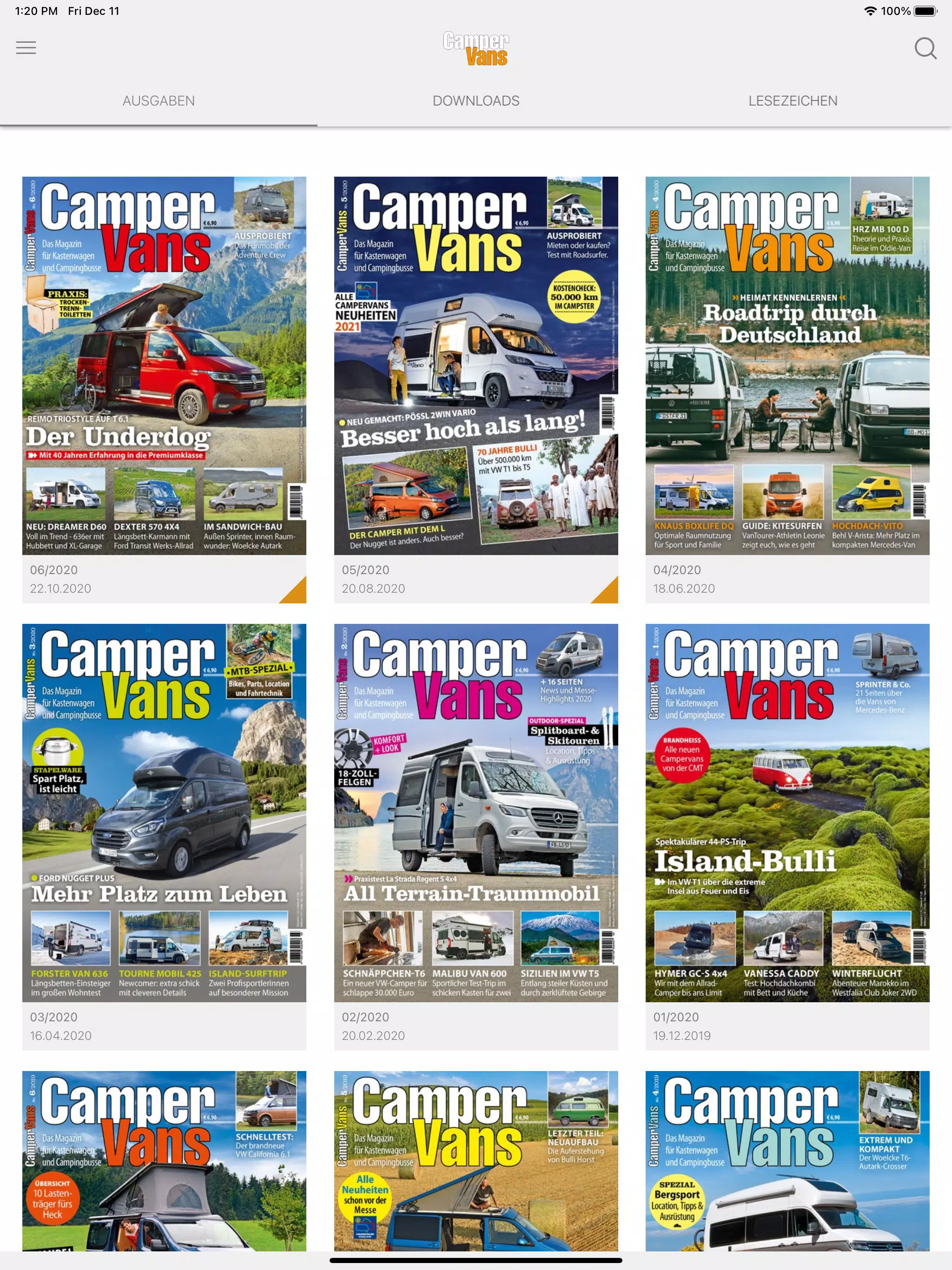 CamperVans screenshot 2